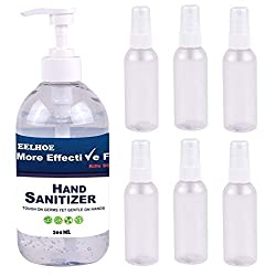 500ml Hand Cleaning Refill Spray Gel with 6 Travel Bottles 